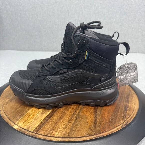 Vans MTE Crestline Boots Women's 8.5 Men's 7 HydroGuard Black Shoes Waterproof - Picture 3 of 7